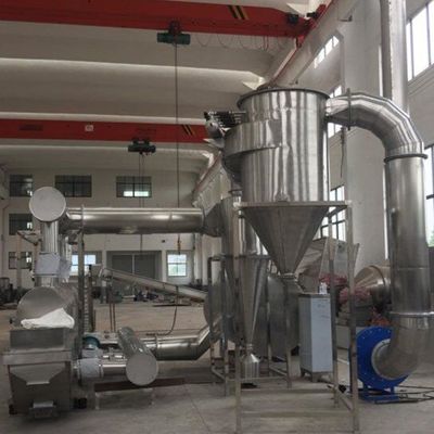 गुणवत्ता  Herbal Medicine Vibratory Fluidized Bed Dryer Lotus Root Powder Yeast Dryer Machine कारखाना