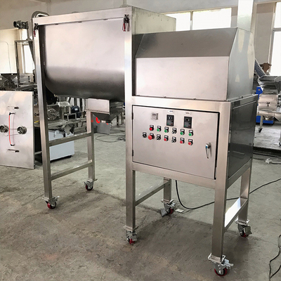 5.5kw 500L मसाला मसाला पाउडर वर्णक पाउडर वाणिज्यिक डबल पैडल क्षैतिज रिबन मिक्सर