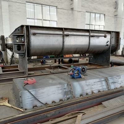 10rpm से 25rpm 4KW खोखले पैडल ड्रायर ऊर्जा बचत कीचड़ सुखाने की मशीन