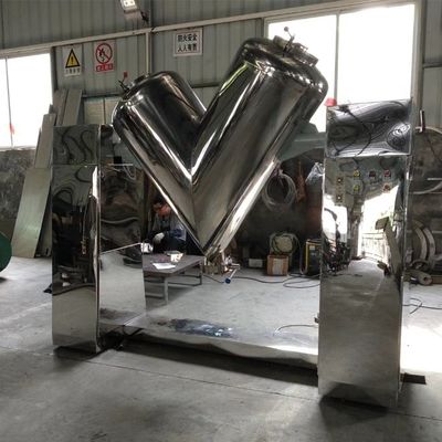 304 स्टेनलेस स्टील वी टाइप मिक्सर केमिकल फार्मास्युटिकल पाउडर ब्लेंडर