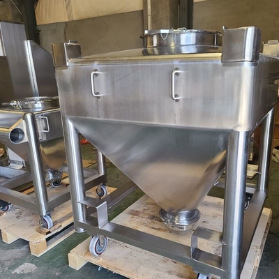 सिंगल आर्म लिफ्ट स्क्वायर कॉन आईबीसी बिन ब्लेंडर फार्मास्युटिकल इंडस्ट्रियल केमिकल मिक्सर