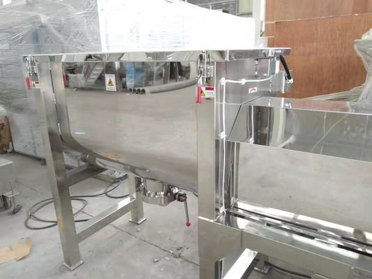 22kw स्टेनलेस स्टील रिबन मिक्सर रासायनिक पाउडर तरल के लिए बहुक्रियाशील: