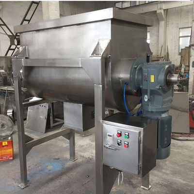 22kw स्टेनलेस स्टील रिबन मिक्सर रासायनिक पाउडर तरल के लिए बहुक्रियाशील: