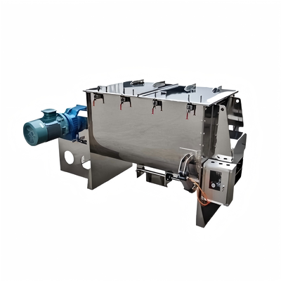 डिटर्जेंट पाउडर क्षैतिज रिबन मिक्सर 500L 200-300kg बैच ब्लेंडर