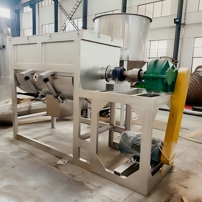 रासायनिक पाउडर क्षैतिज रिबन मिक्सर 3000L 1200-1800kg बैच ब्लेंडर उच्च दक्षता