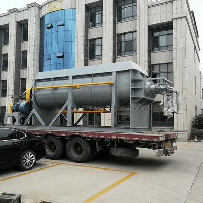 10rpm से 25rpm 4KW खोखले पैडल ड्रायर ऊर्जा बचत कीचड़ सुखाने की मशीन