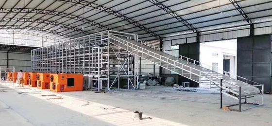 बड़ी क्षमता सतत बेल्ट ड्रायर गर्म हवा परिसंचरण औद्योगिक सुखाने की मशीन