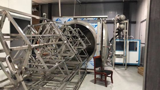 380V पीएलसी एचएमआई माइक्रोवेव वैक्यूम ड्रायर 48 किलोवाट कम तापमान सुखाने की मशीन