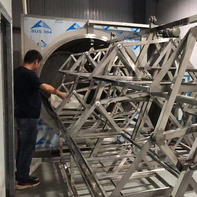 38.4-48 किग्रा / एच माइक्रोवेव वैक्यूम डीहाइड्रेटर 304 स्टेनलेस स्टील फल सुखाने ओवन