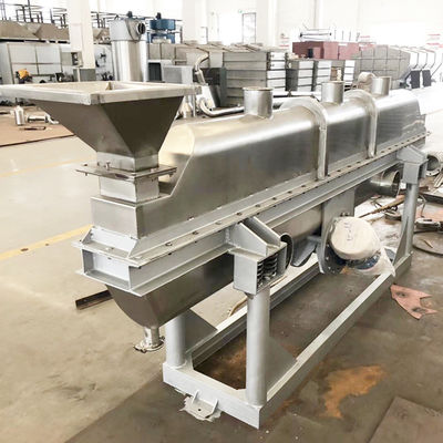 खाद्य उद्योग में स्टेनलेस स्टील ब्रेडक्रंब कंपन द्रवित बिस्तर ड्रायर